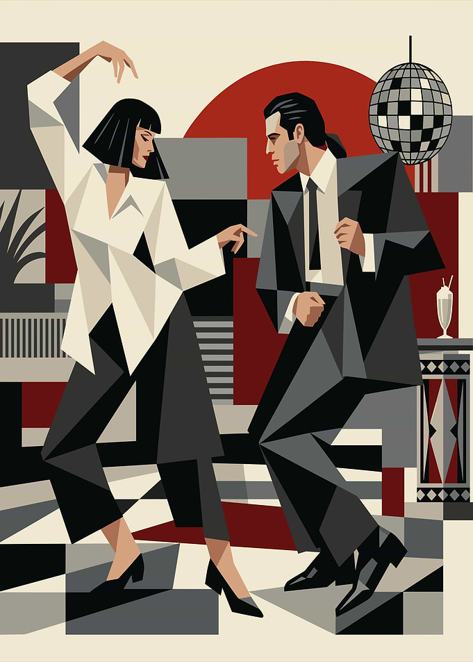 Pulp Fiction Dance Scene Art