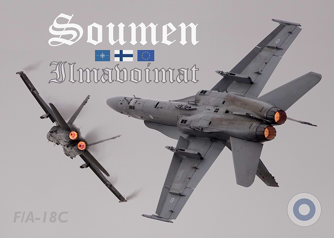 Finnish Air Force F/A-18C Hornet Poster