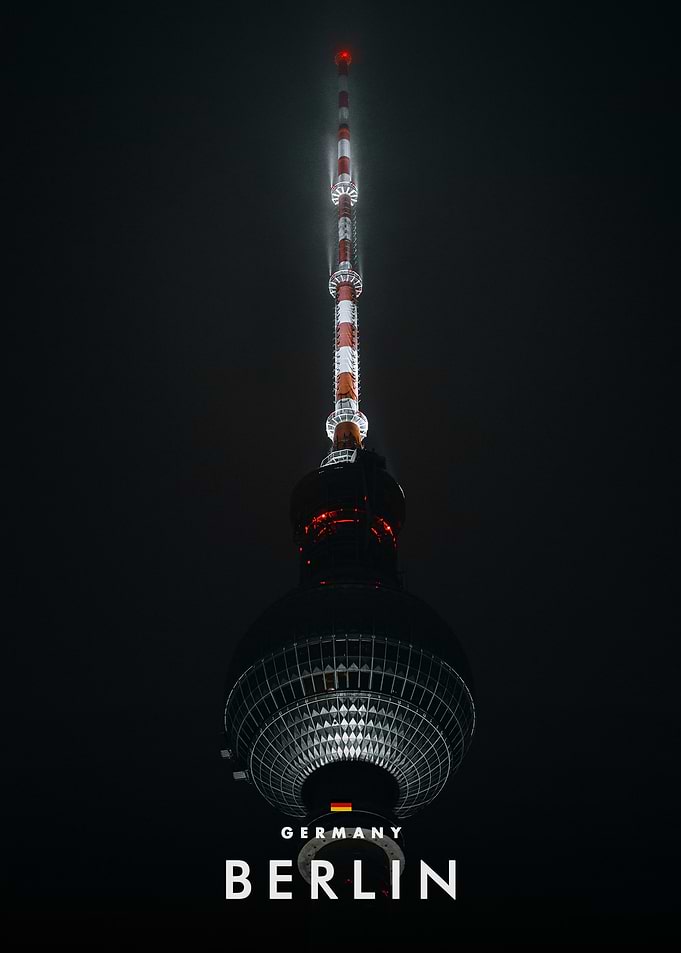 Berlin TV Tower at Night