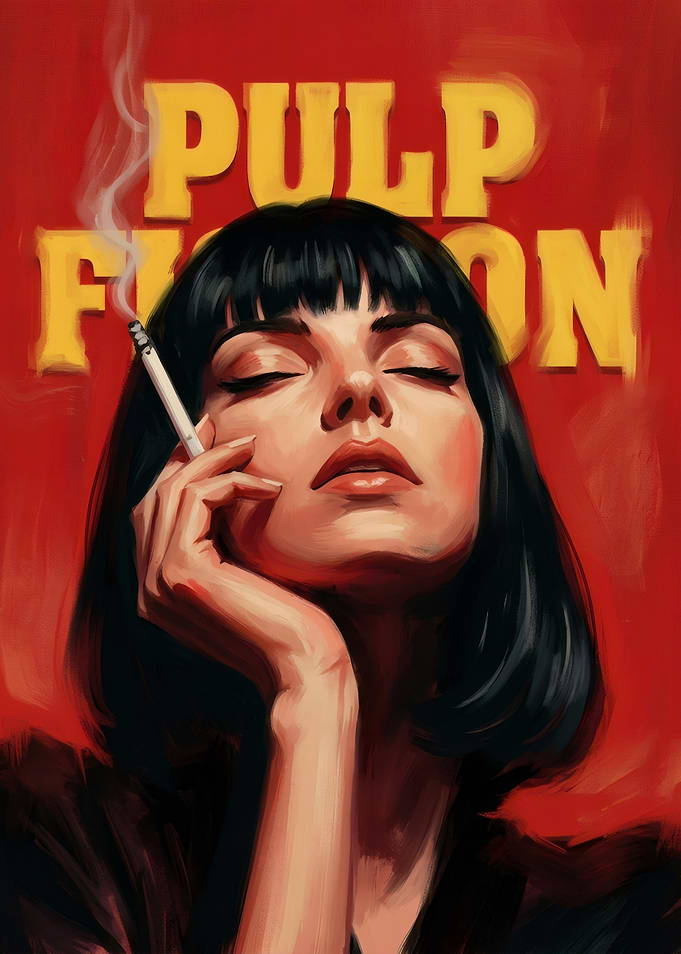 Mia Wallace Pulp Fiction Poster