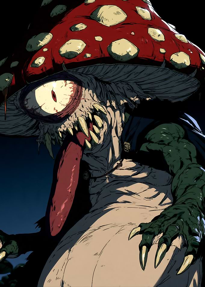 Terrifying Cyclops Mushroom Monster Creature