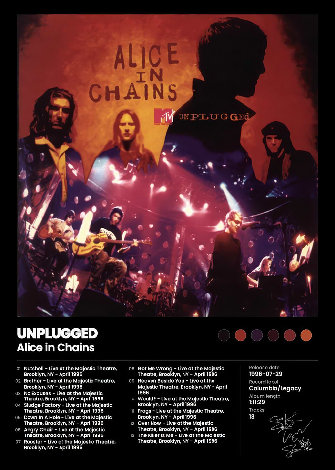 Alice in Chains Unplugged Album Poster