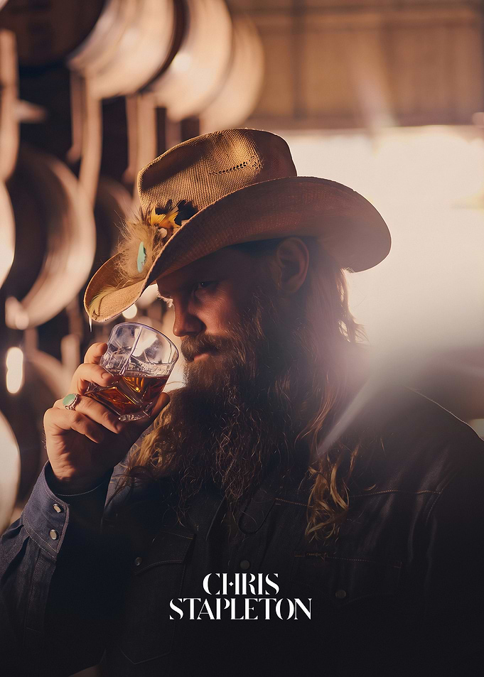 Chris Stapleton Whiskey Portrait