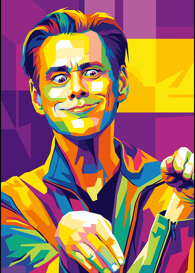 Jim Carrey Pop Art Portrait