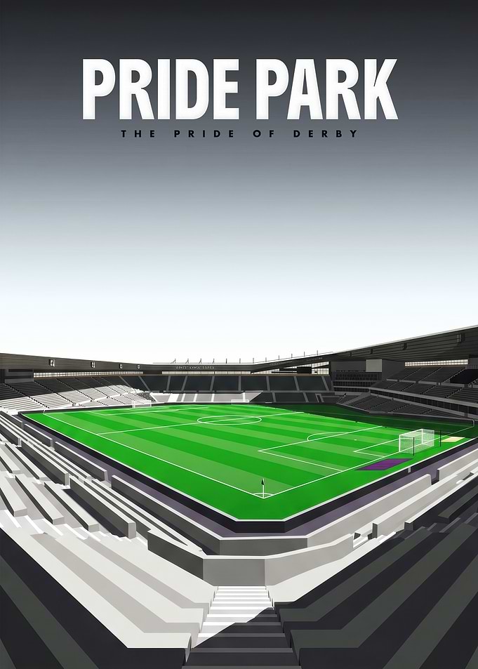 Pride Park Stadium Poster The Pride Of Derby