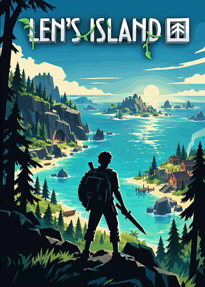 Len's Island Video Game Poster