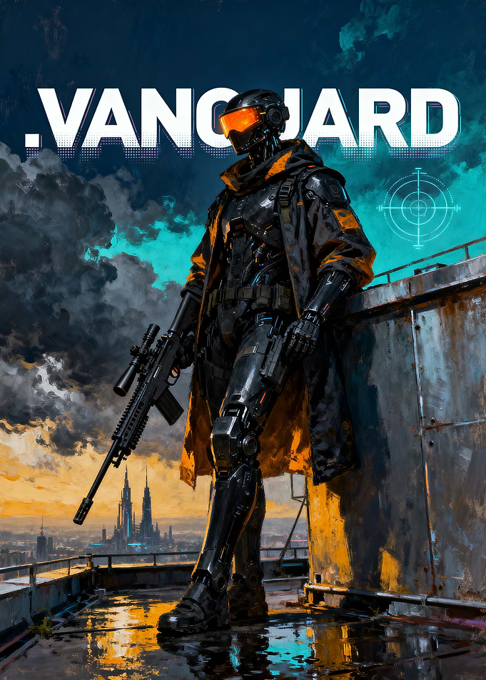 Vanguard Cybernetic Soldier Poster