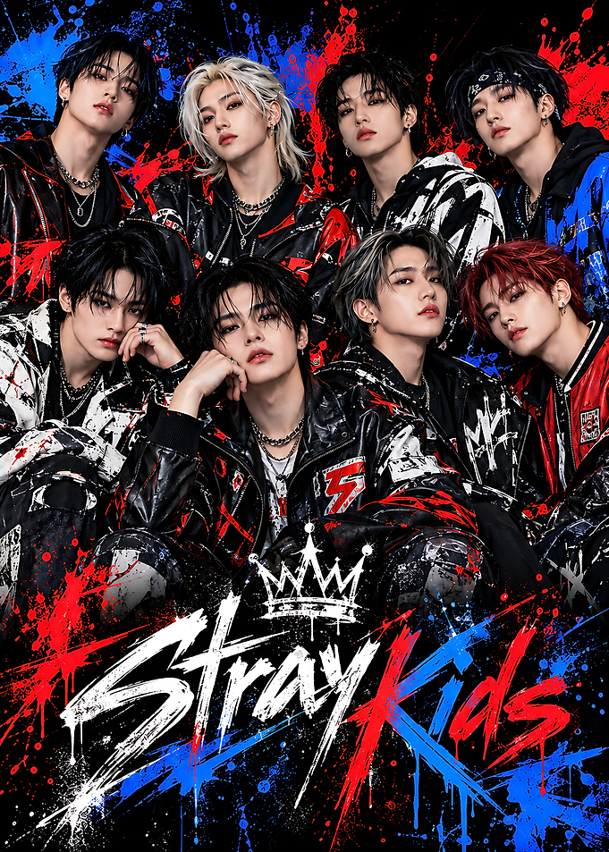 Stray Kids K-Pop Group Poster
