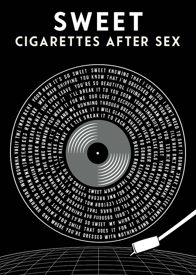 Cigarettes After Sex Sweet Vinyl Poster