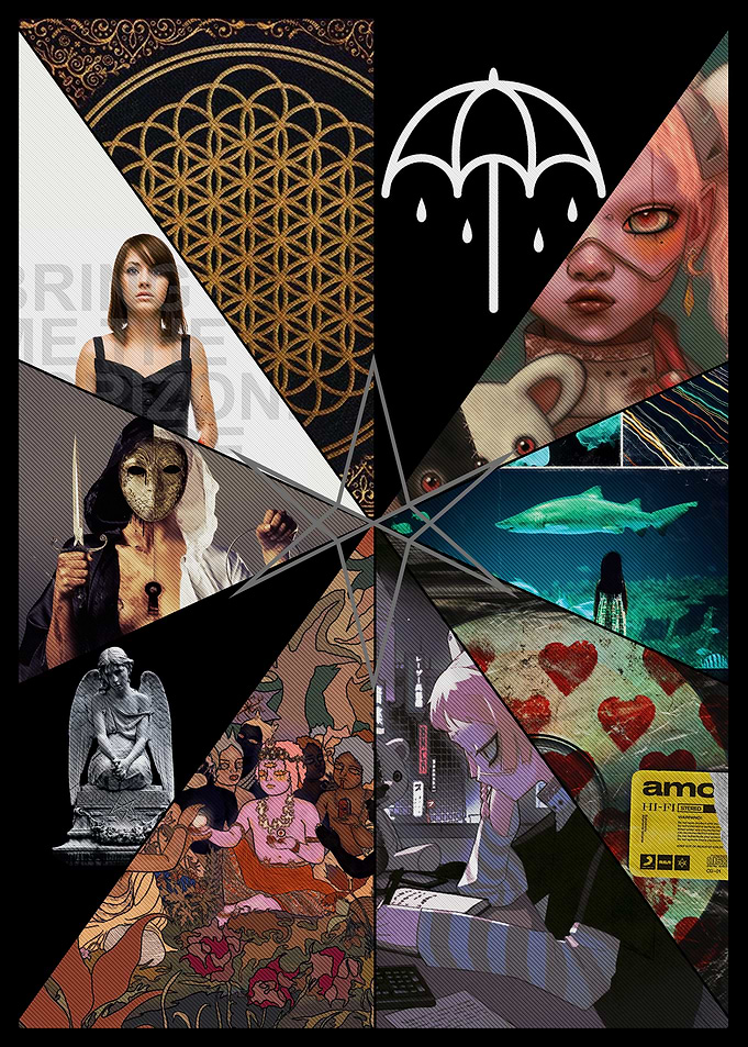 Bring Me The Horizon Collage Poster