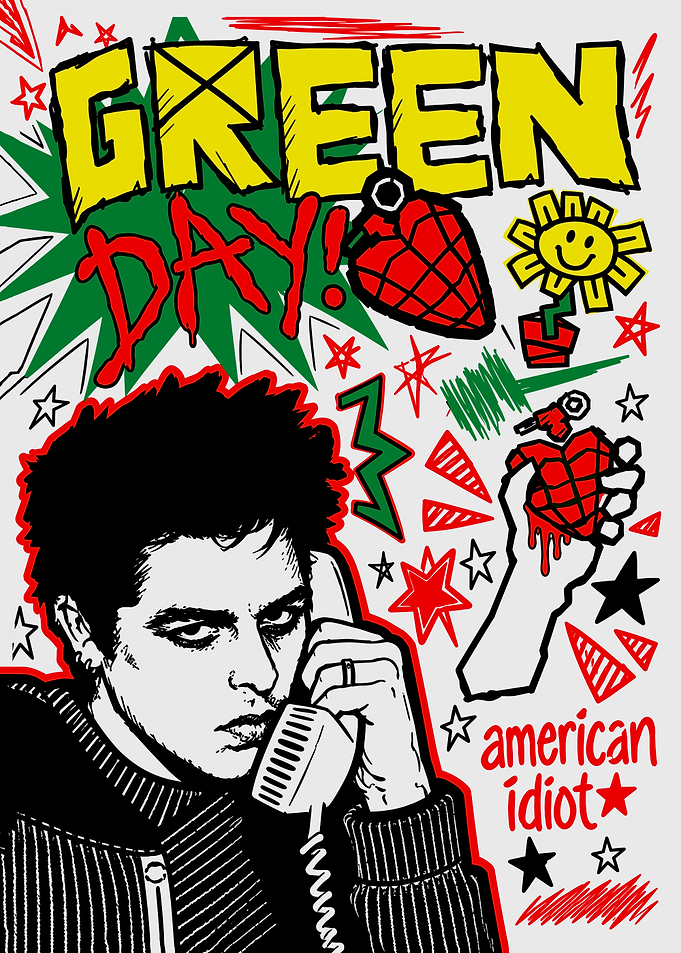 Green Day American Idiot Poster Art