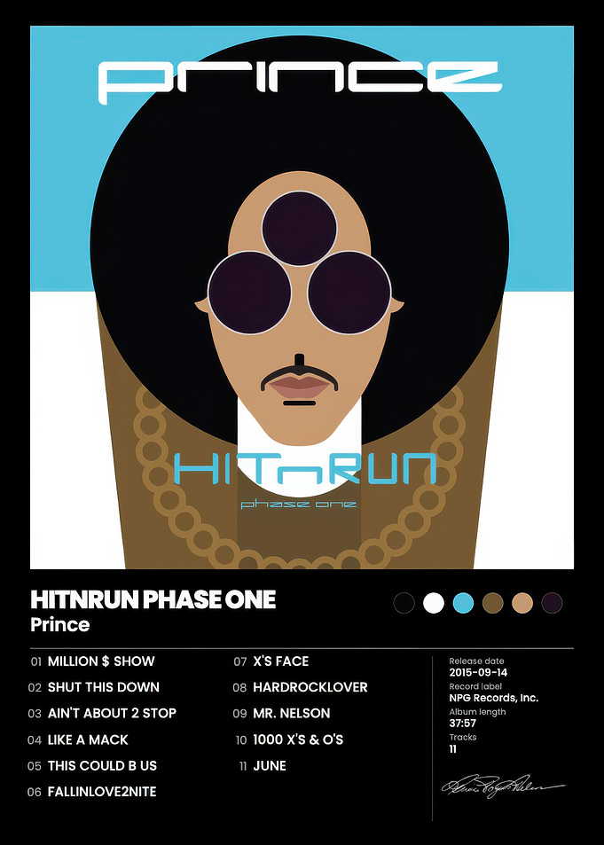 Prince HITnRUN Phase One Album Poster