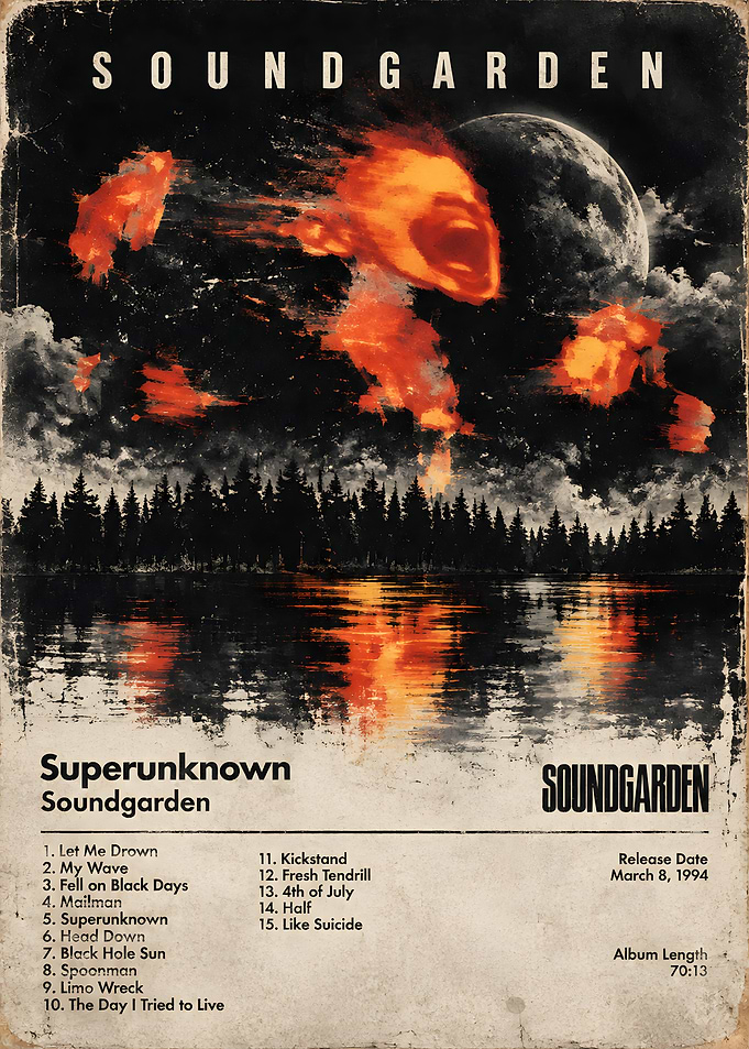 Soundgarden Superunknown Album Poster