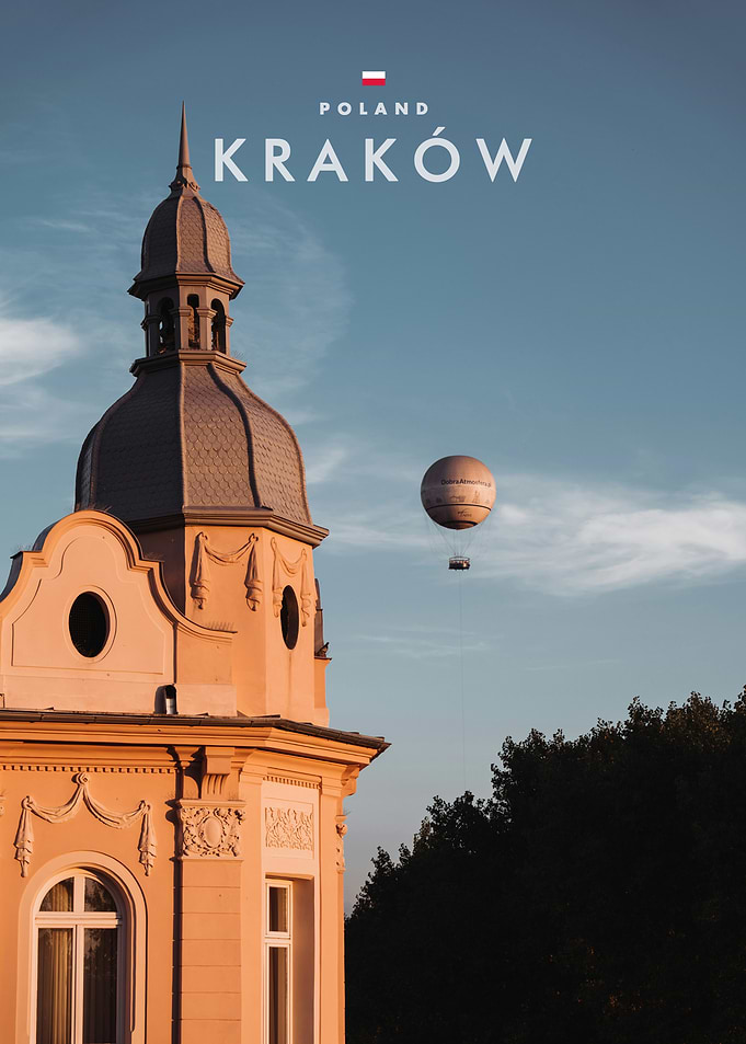 Kraków Poland Travel Poster