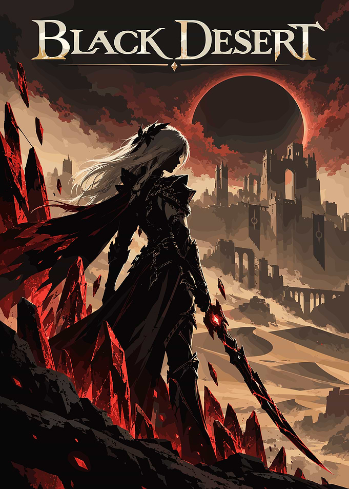 Black Desert Online Warrior Poster