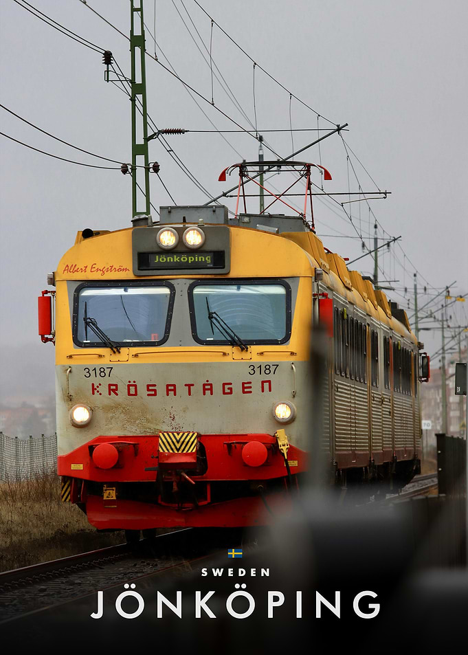 Krösatågen Train in Jönköping Sweden