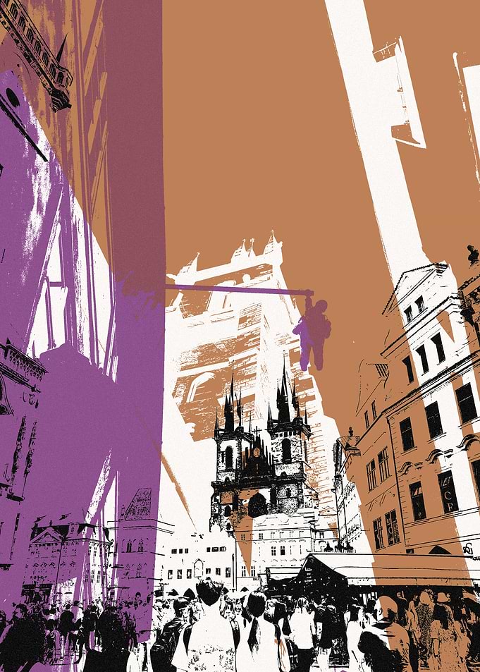 Prague Old Town Square Art Print