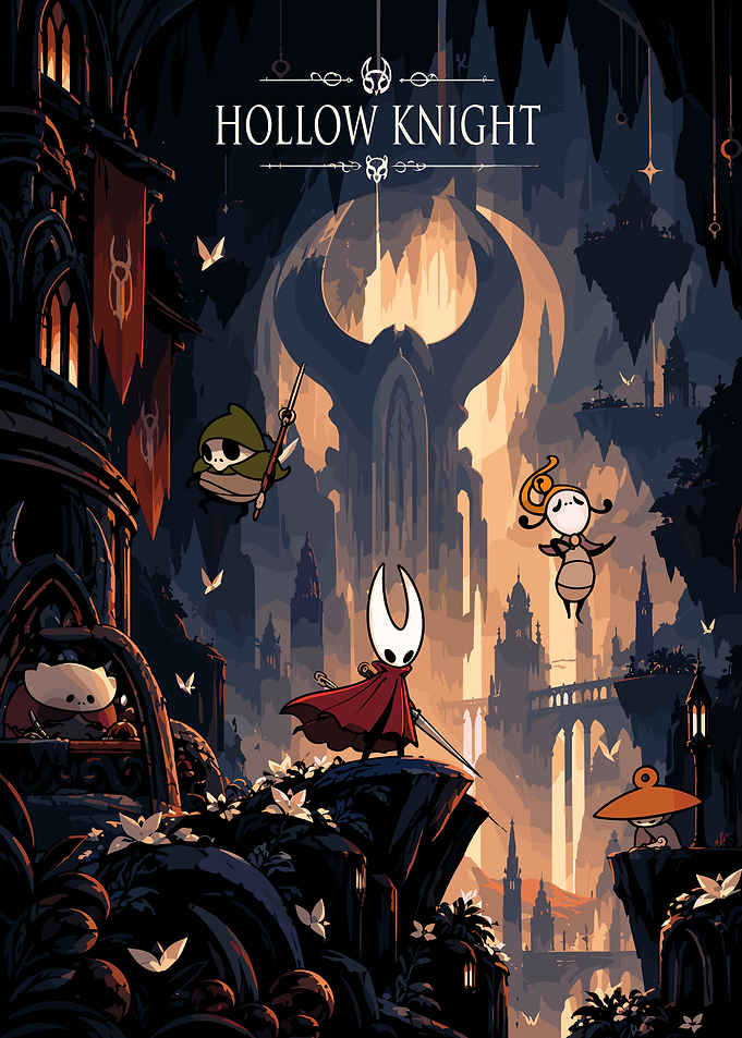 Hollow Knight Game Poster Art