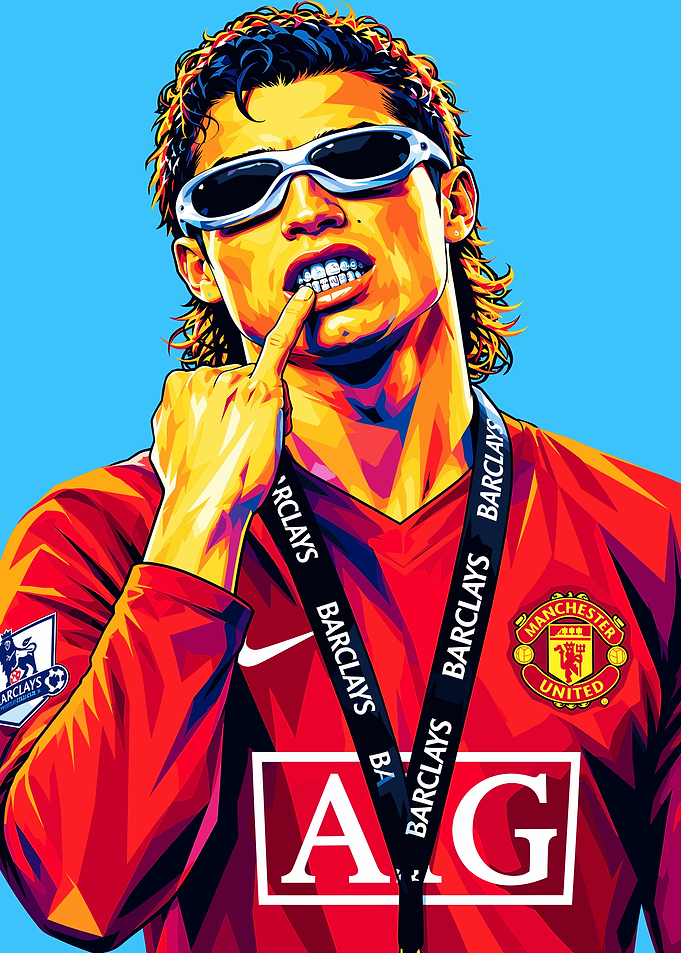 Cristiano Ronaldo Pop Art Portrait