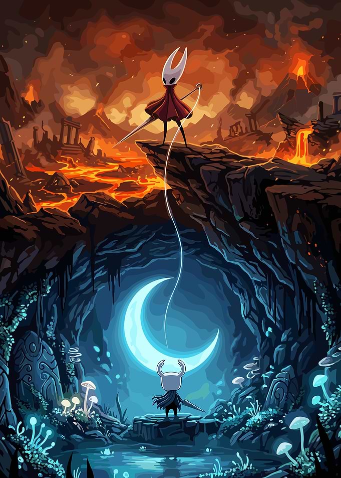 Hollow Knight and Hornet Encounter