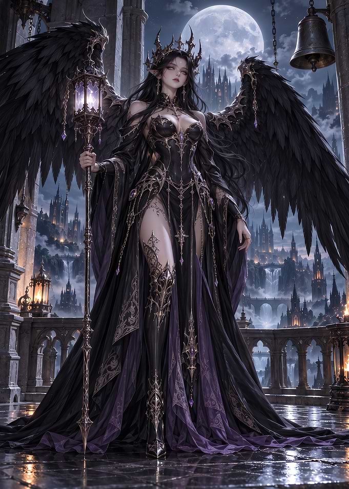 Dark Gothic Angel Queen