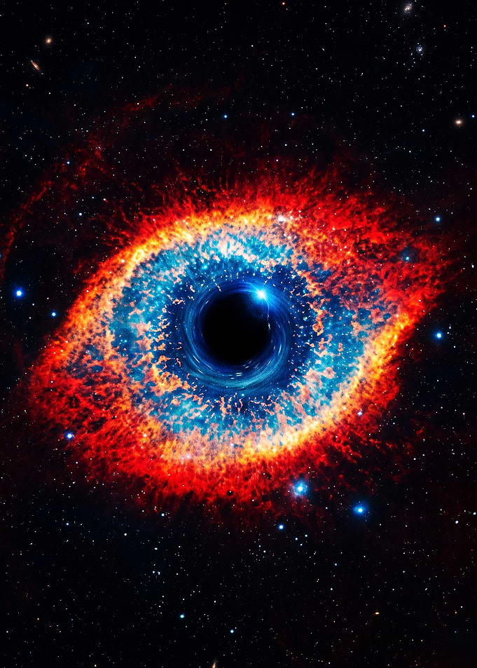 Cosmic Eye Nebula Black Hole