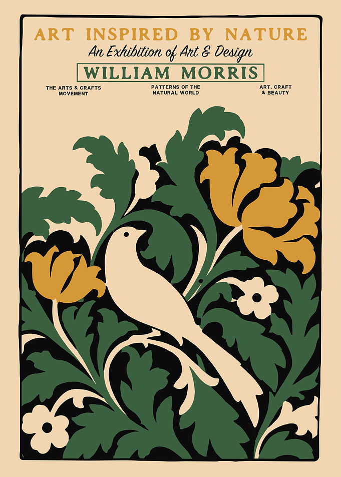 William Morris Nature Exhibition Poster