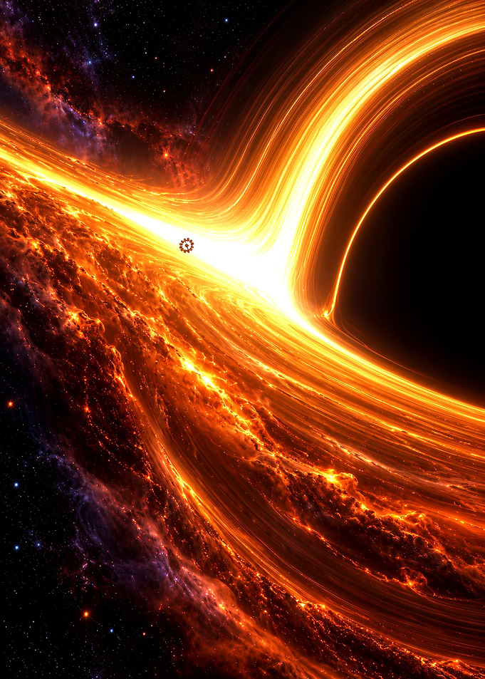 Interstellar Gargantua Black Hole Scene