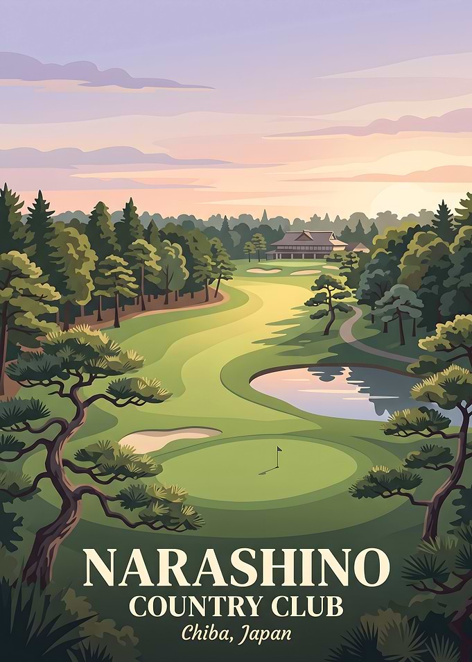 Narashino Country Club Golf Course Poster