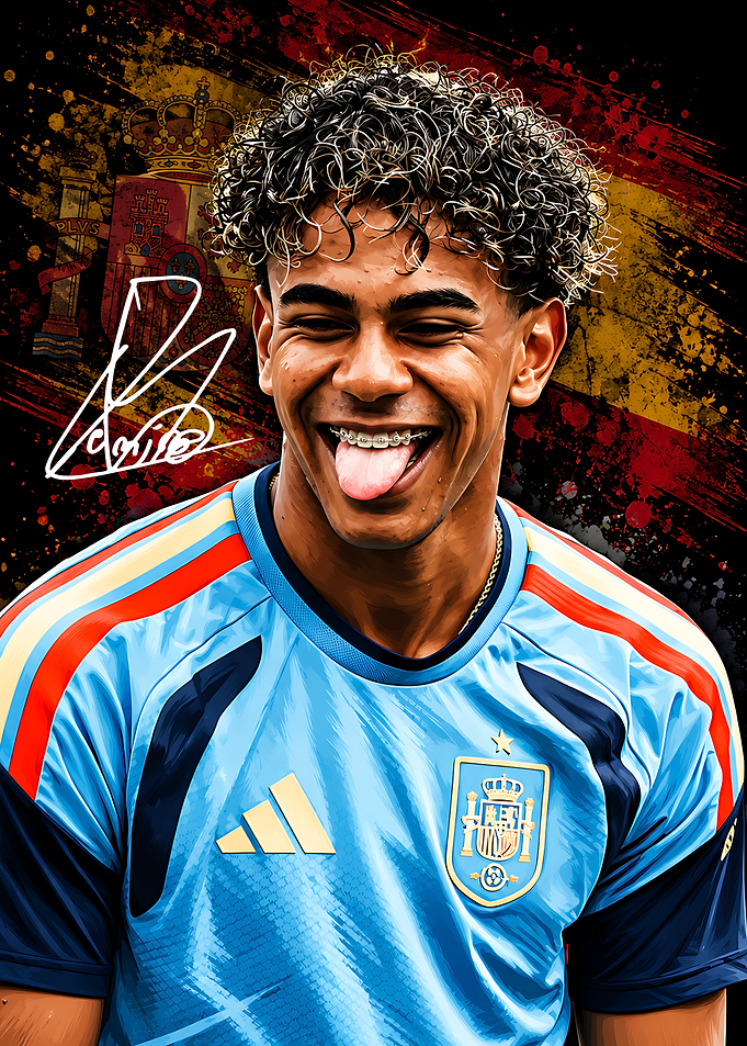 Lamine Yamal Spain Soccer Portrait