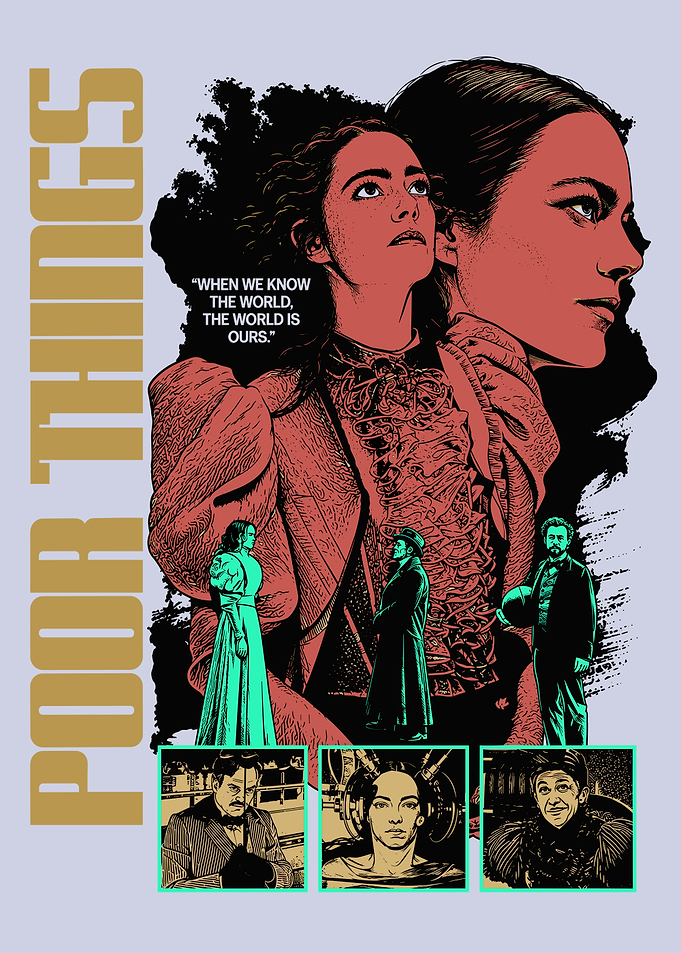 Poor Things Movie Poster Art