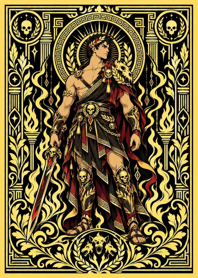 Hades God of the Underworld Illustration