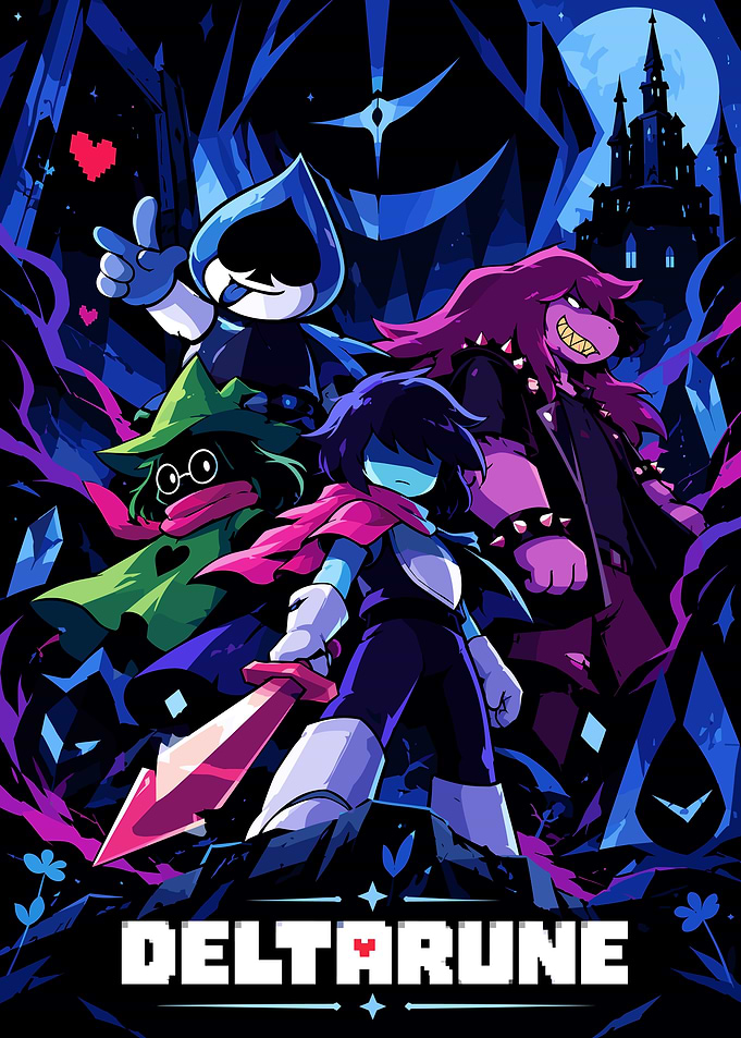 Deltarune Game Poster Art