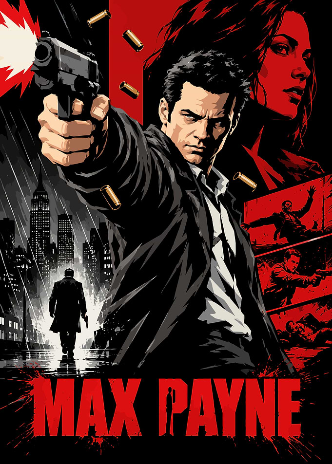 Max Payne Video Game Poster