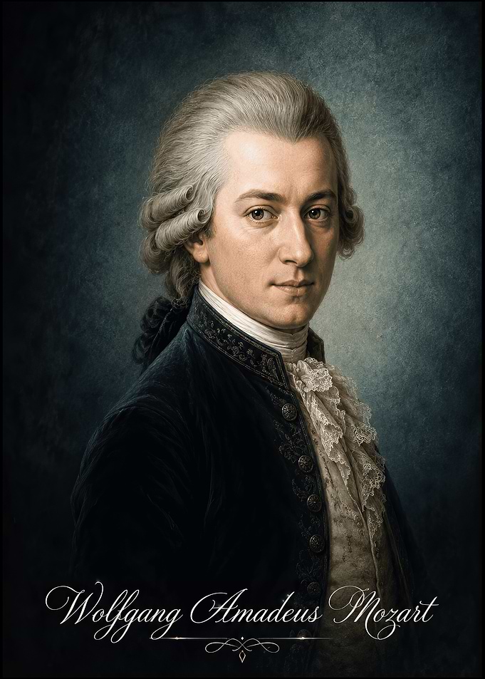 Portrait of Wolfgang Amadeus Mozart