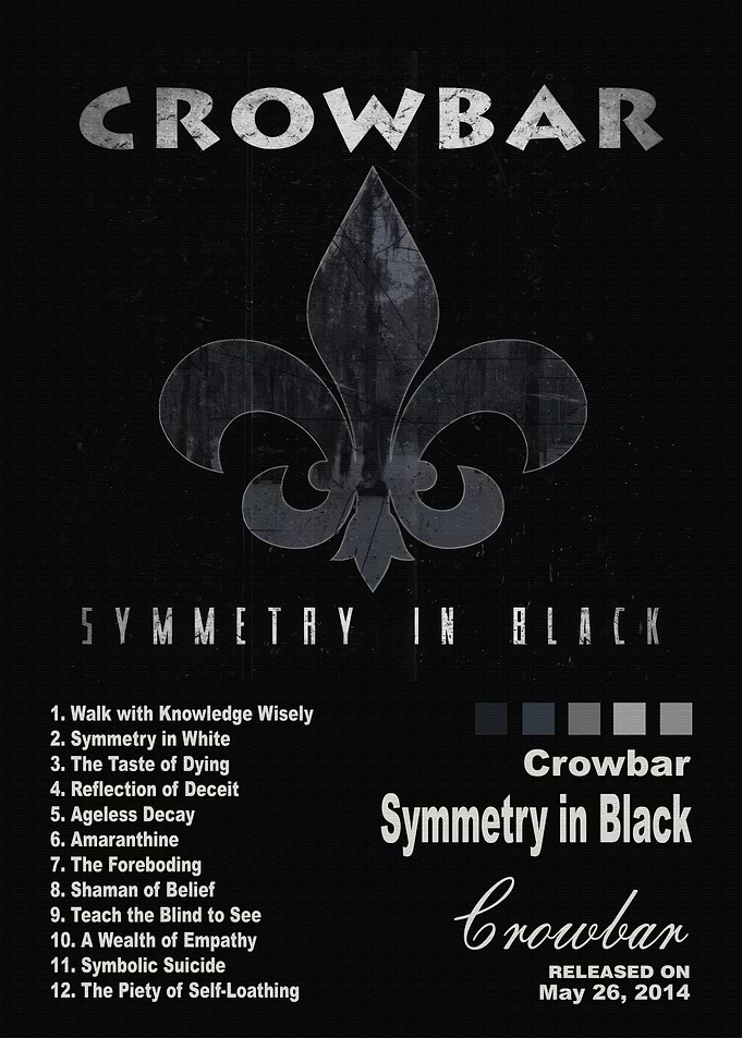 Crowbar Symmetry in Black Album Poster