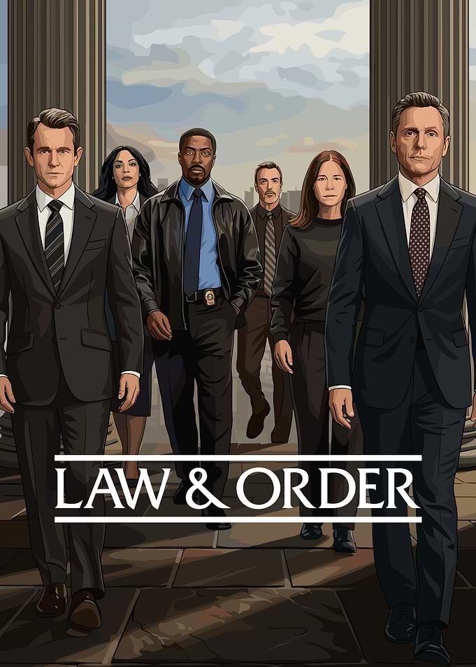 Law & Order Cast Illustration