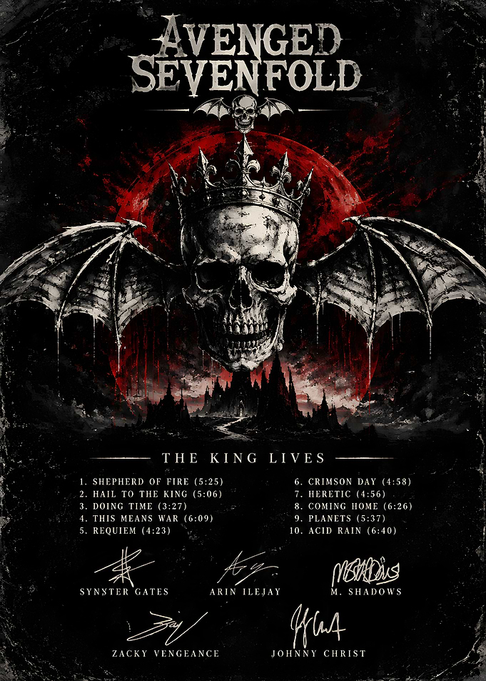 Avenged Sevenfold Hail to the King Poster