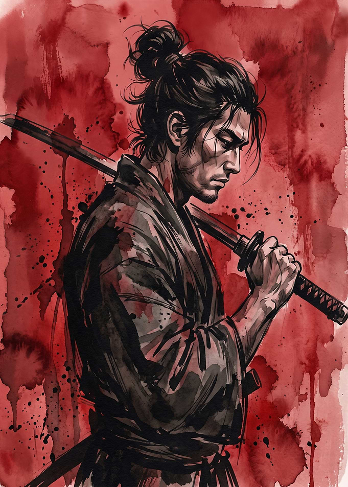 Samurai Warrior with Katana