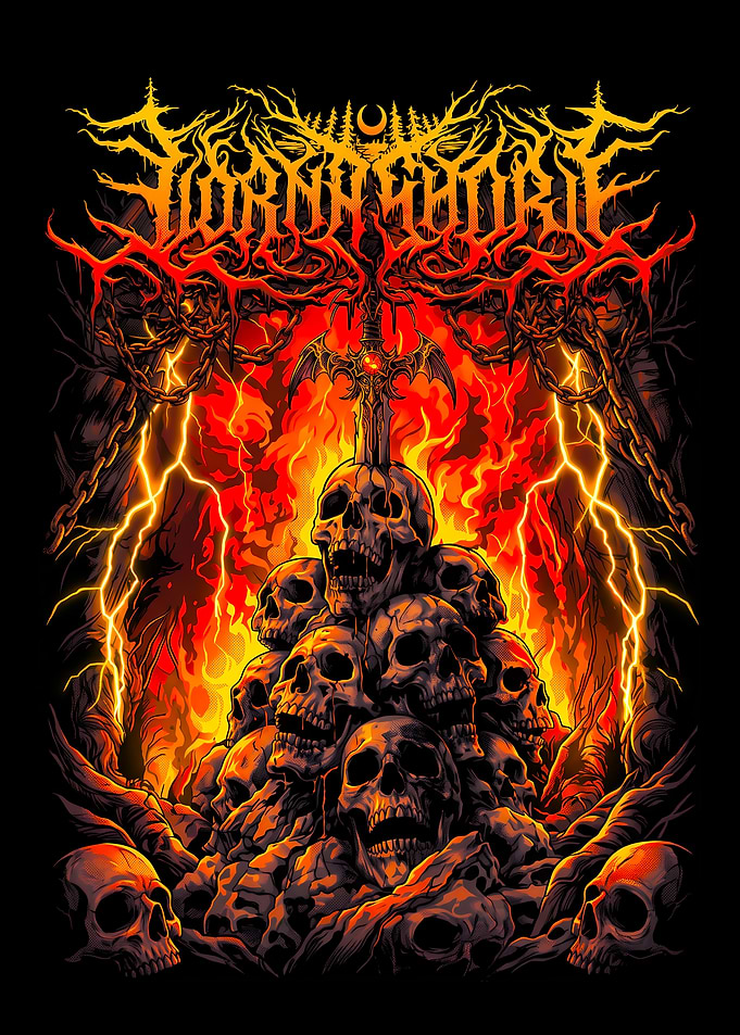 Lorna Shore Skull and Sword Artwork