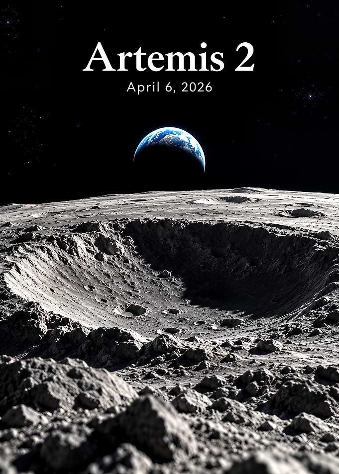 Artemis 2 Moon Mission Poster