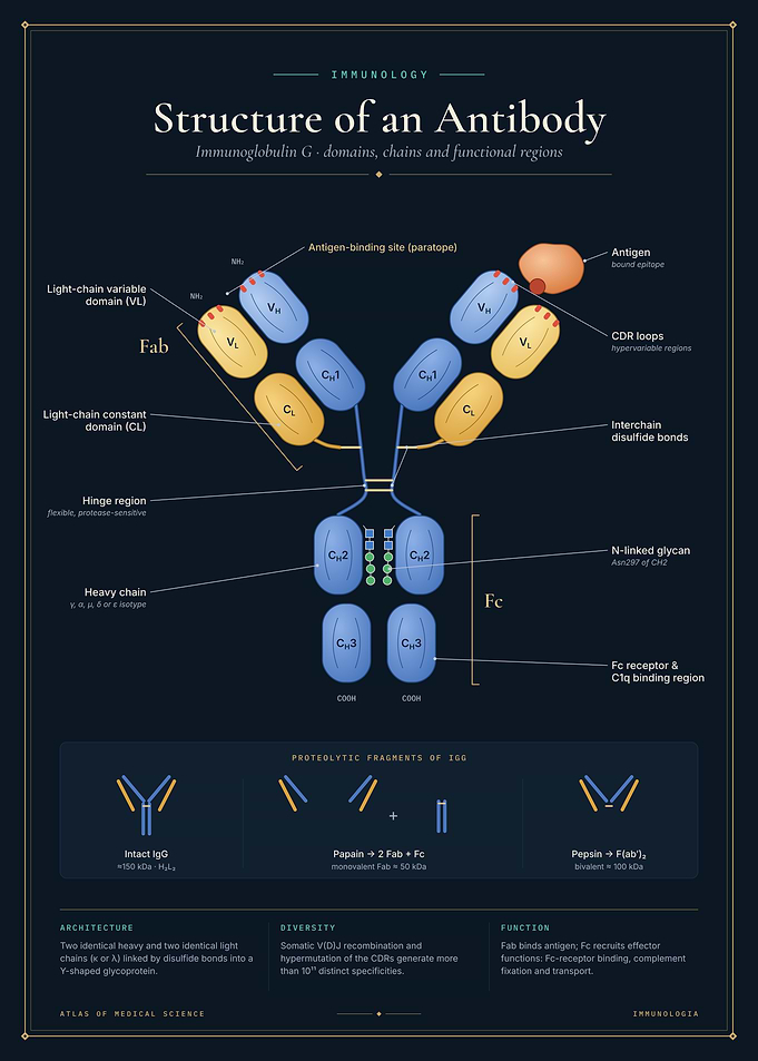 Structure of an Antibody - IgG Molecule