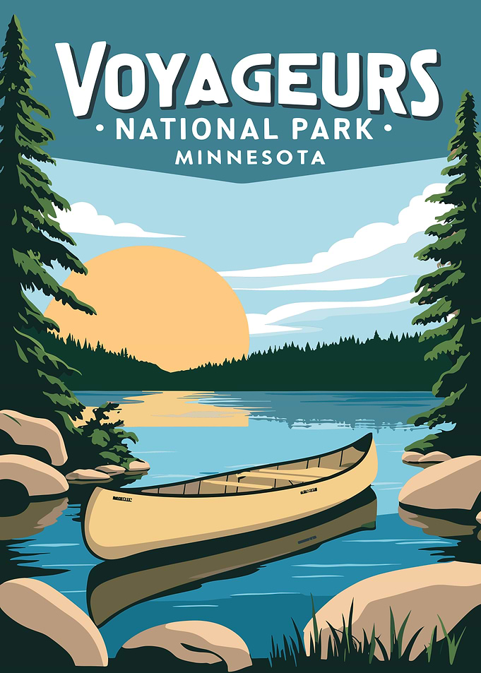 Voyageurs National Park Minnesota Poster