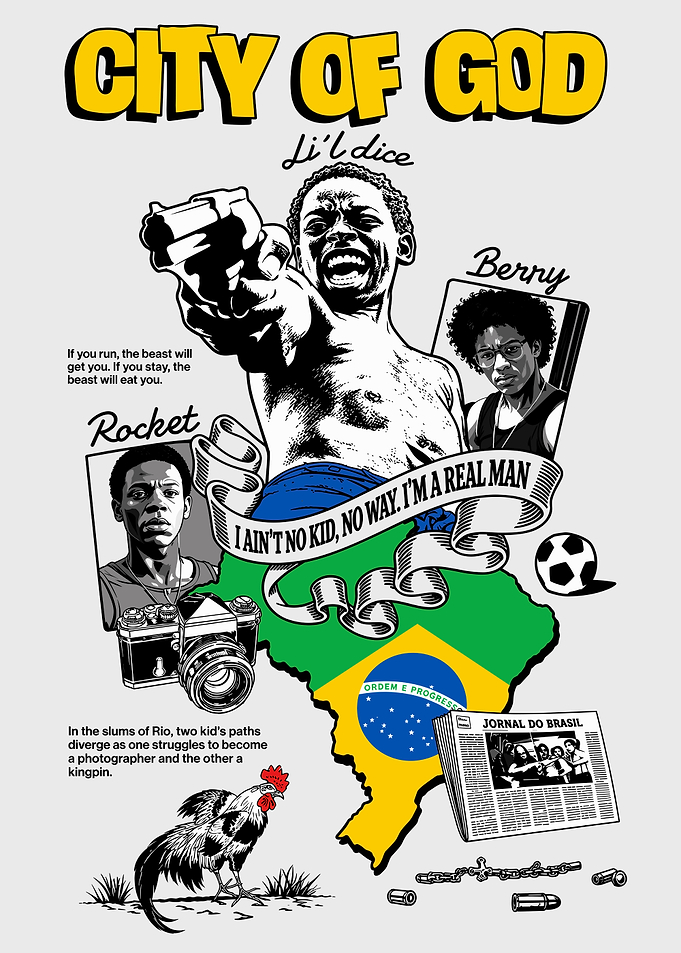 City of God Movie Poster Art
