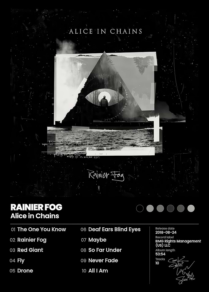 Alice in Chains Rainier Fog Poster