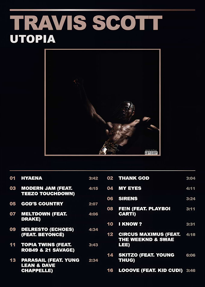 Travis Scott Utopia Album Tracklist