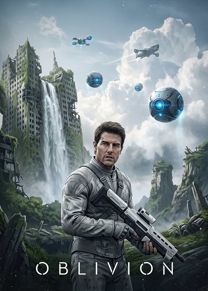 Oblivion Movie Poster Featuring Tom Cruise