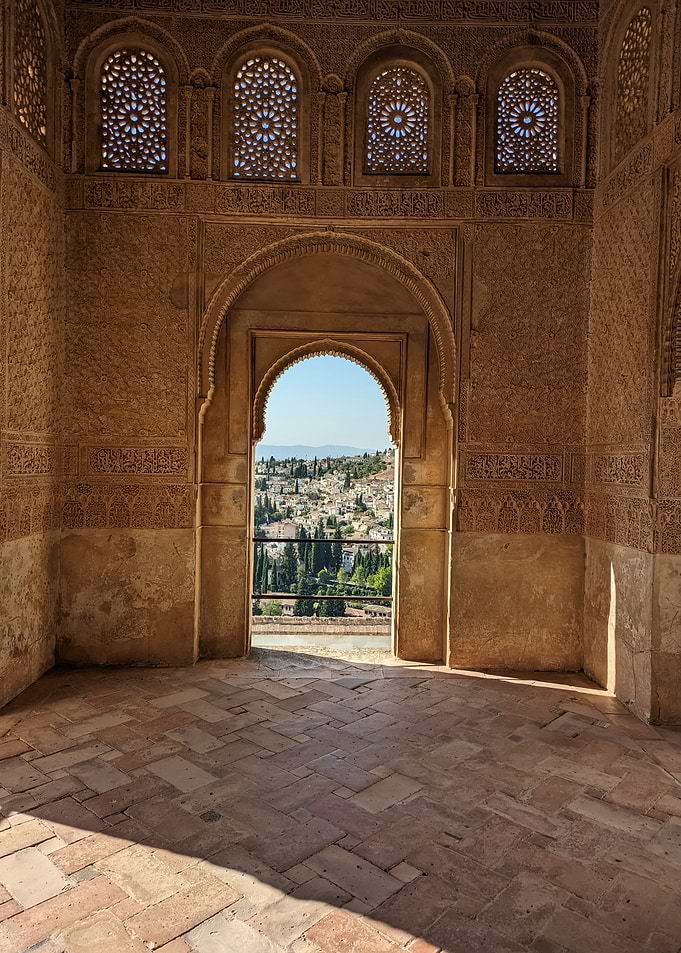 Moorish Archway View of Granada