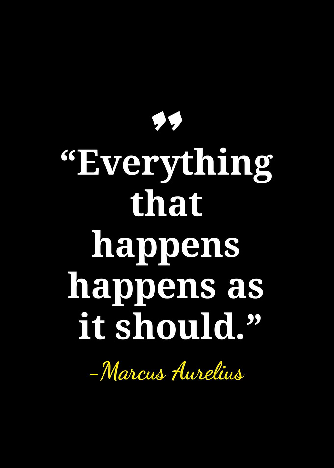 Marcus Aurelius Stoic Quote Poster
