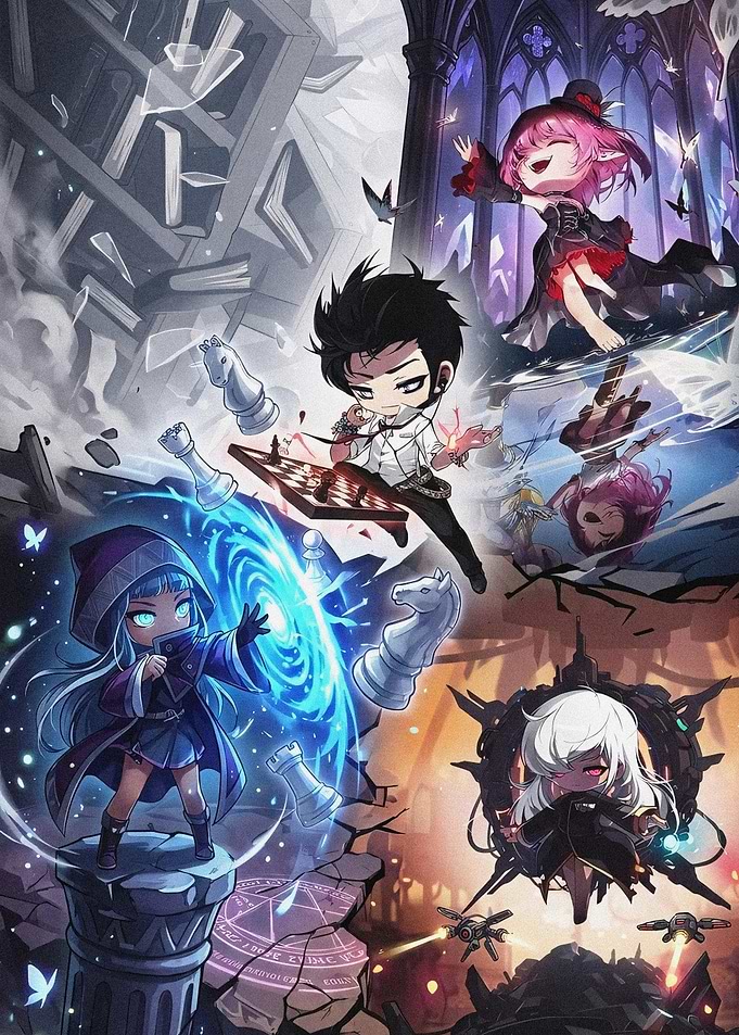 MapleStory Chibi Character Fantasy Illustration